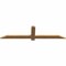 Ekena Millwork Eugene Smooth Timber Gable Bracket, Western Red Cedar, 60"W x 15"H x 1 1/2"D x 3 1/2"F, 6/12 Pitch GBW060X15X0204EUG00SWR - alternate 4